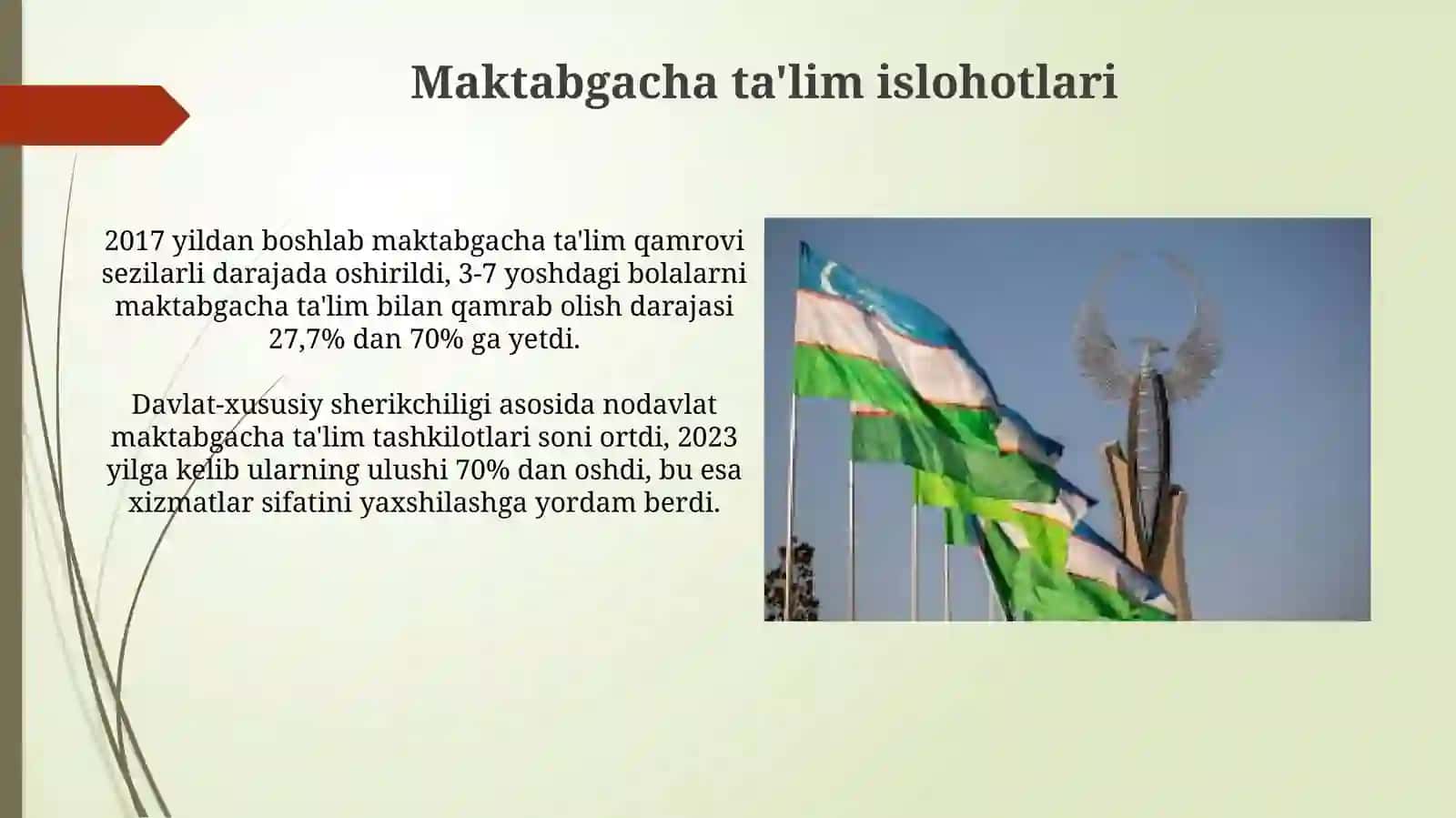 O’zbekistonda ta’lim sohasida amalga oshirilgan islohotlar 3