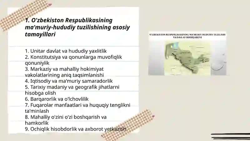 O'zbekiston Respublikasining ma'muriy-hududiy tuzulishi 3