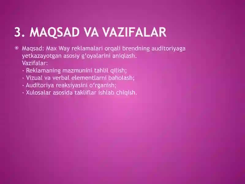Max Way reklamatahlili 3
