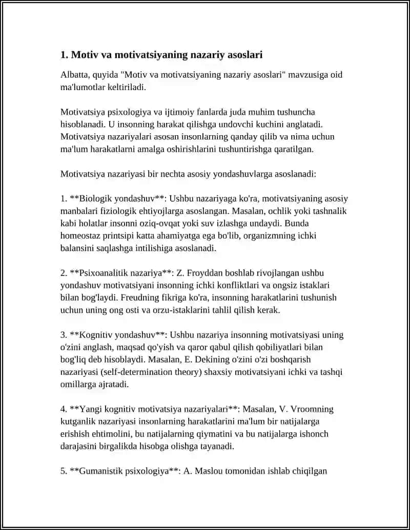 Motiv va motivatsiyaning nazariy asoslari 3