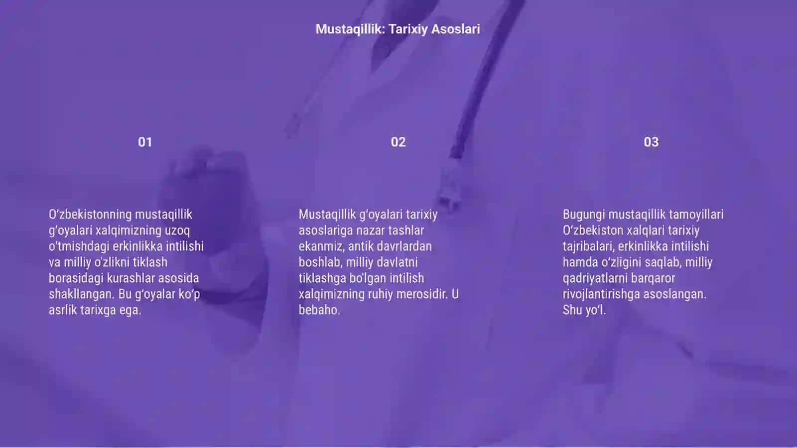 Oʻzbekistonning Mustaqillik Gʻoyalari 3