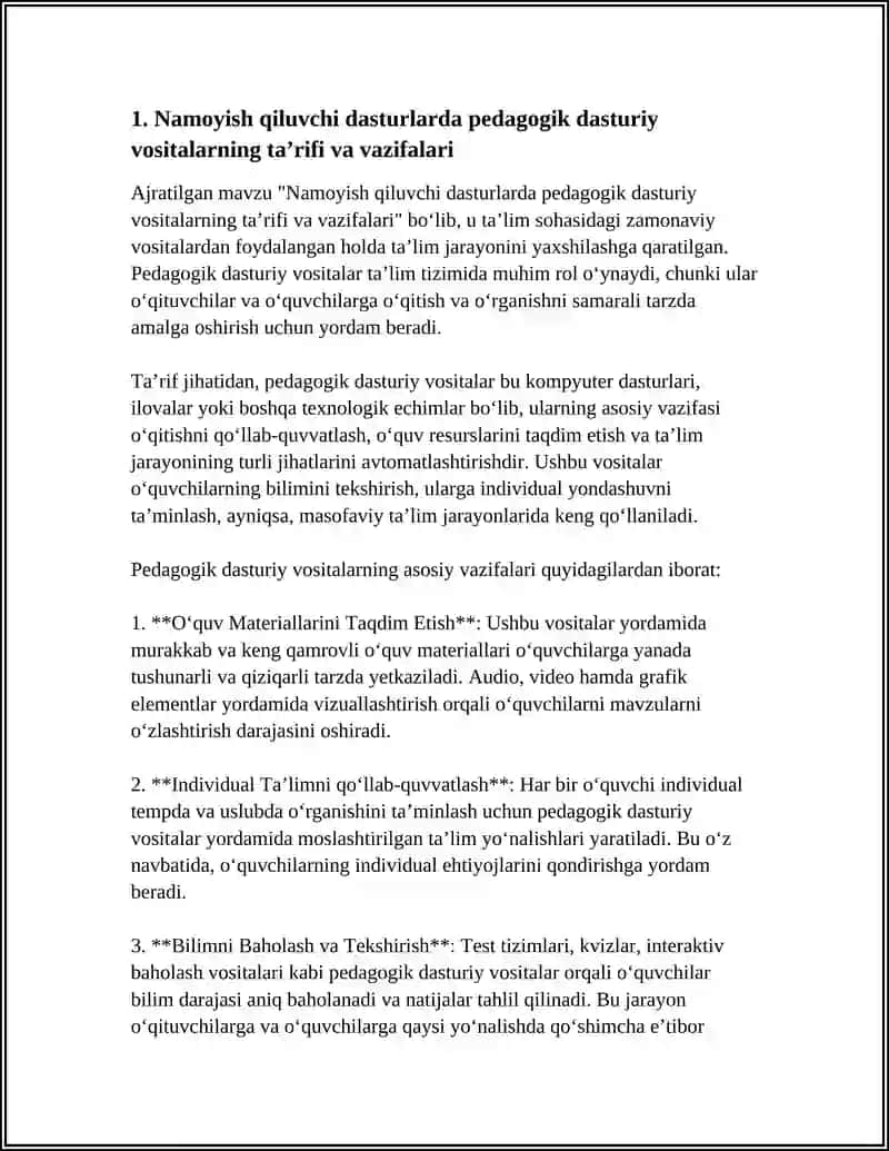 NAMOYISH QILUVCHI DASTURLARDA PEDAGOGIK DASTURIY VOSITALAR 3