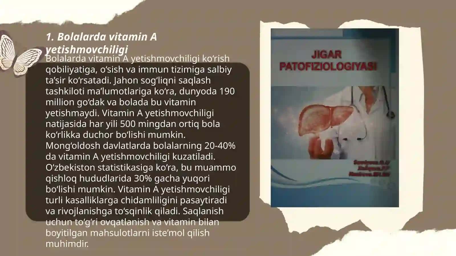 Bolalarda vitaminlar yetishmovchiligining oqibatlarini yoritib beruvchi tavsifnoma 3