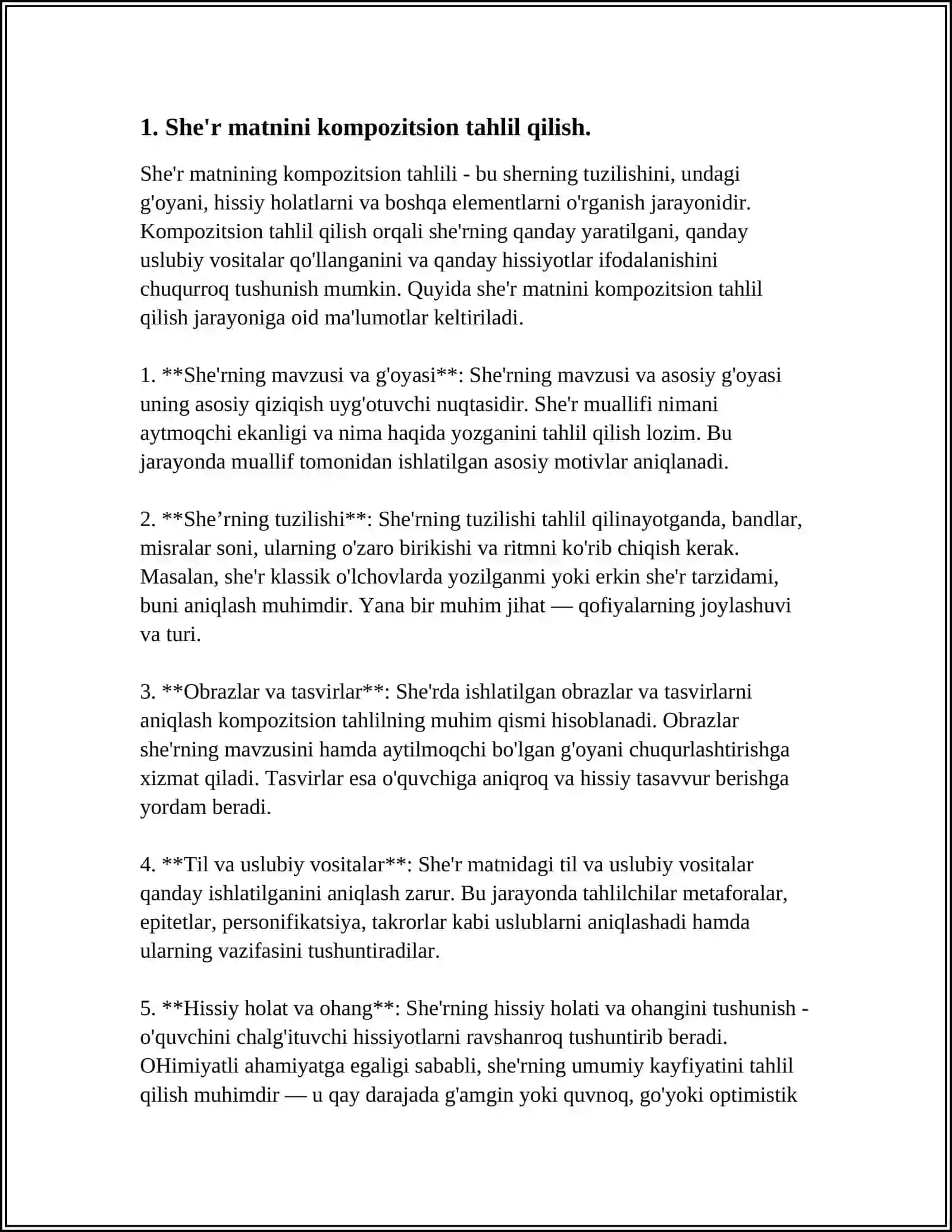 REFERAT Mavzu: SHE'R MATNI TAHLILI 3