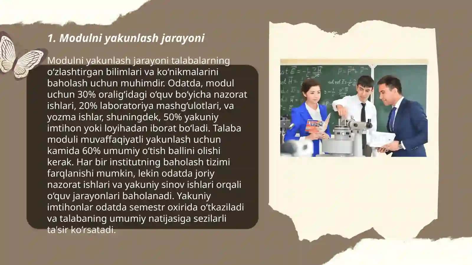 Modulni yakunlash. Fan bo‘yicha qo‘shimcha adabiyotlar bilan ishlash 3