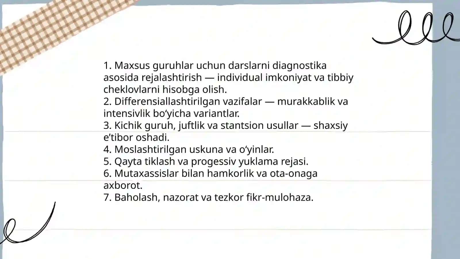Jismoniy tarbiya darslarida o’quvchilar faoliyatini tashkil etish usullari 3