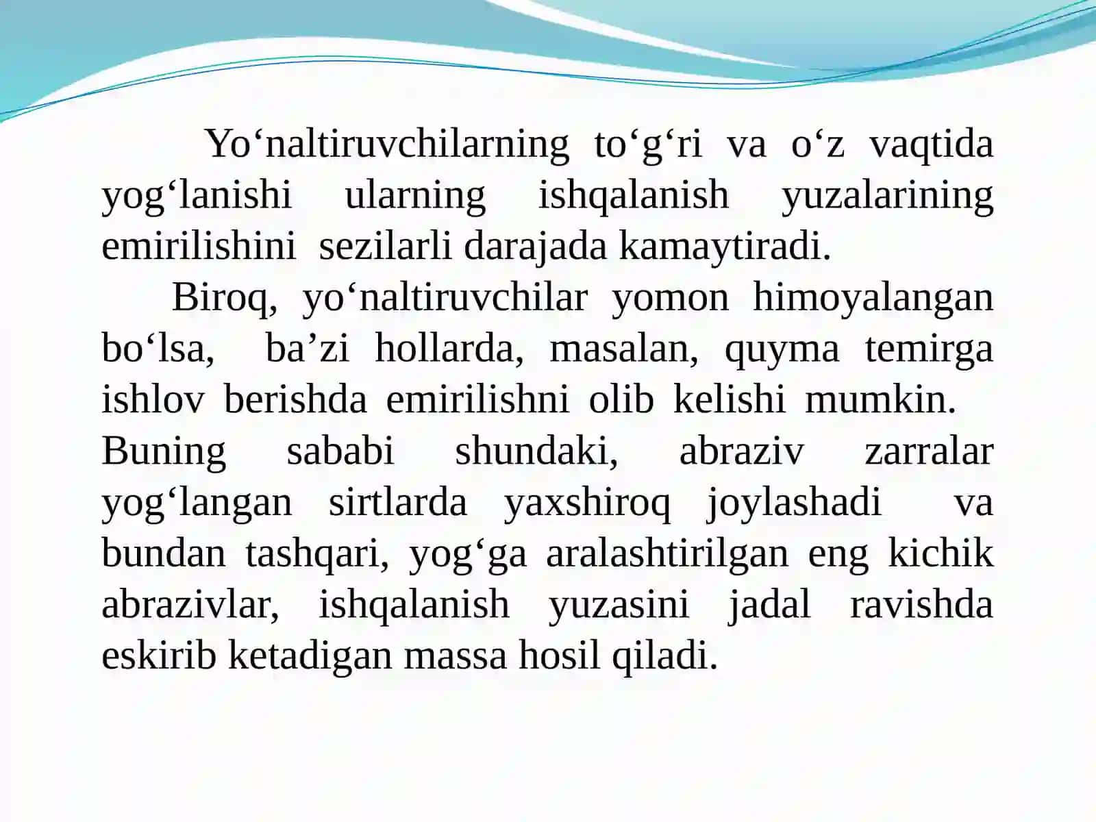 Tipovoy detallarni yemirilish qonuniyatlari 3