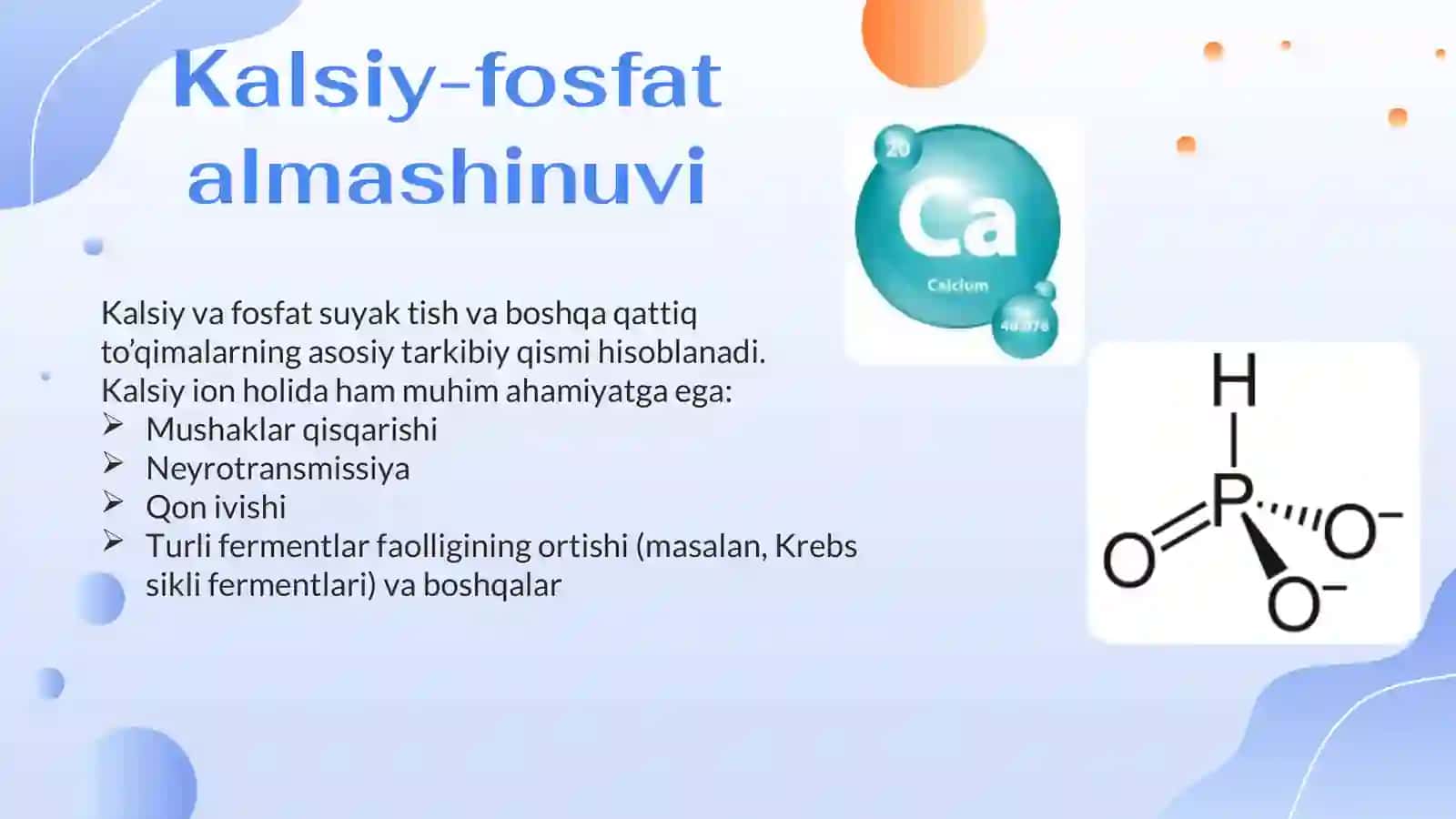 Kalsiy fosfat va suv tuz almashinuvining gormonal idora etilishi 3