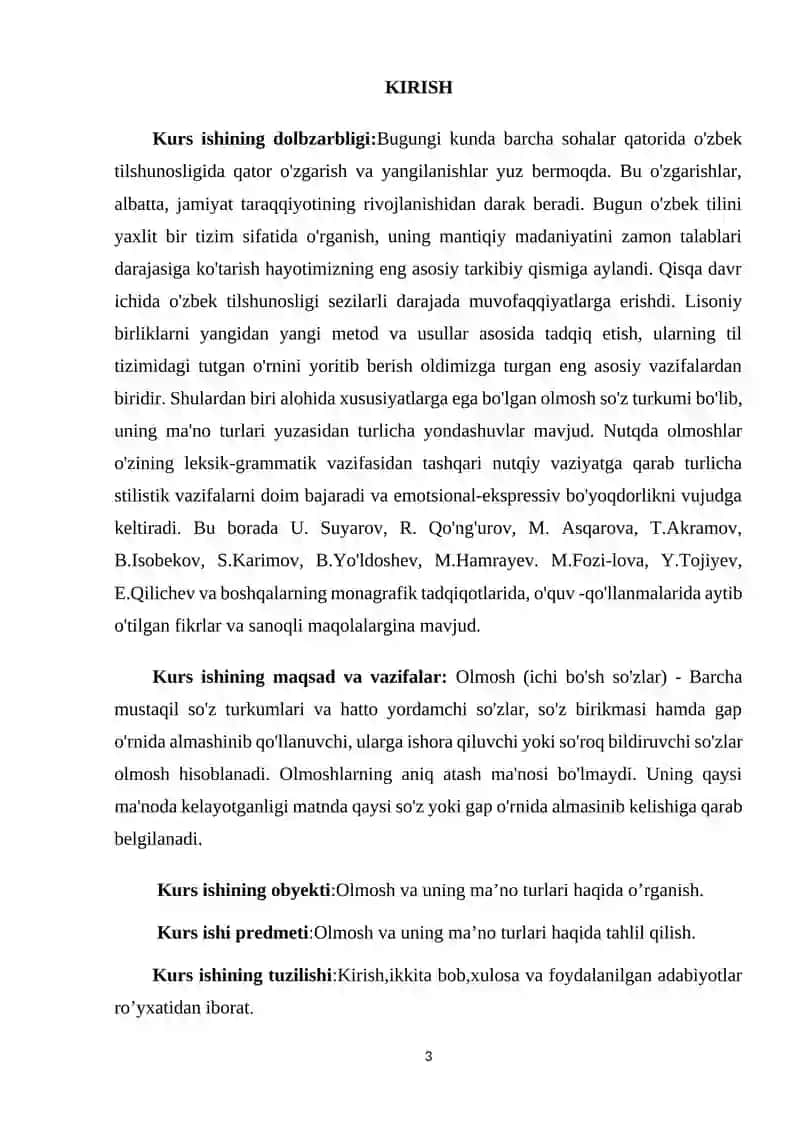 Olmosh va uning ma’noviy guruhlarini o’qitish metodikasi 3