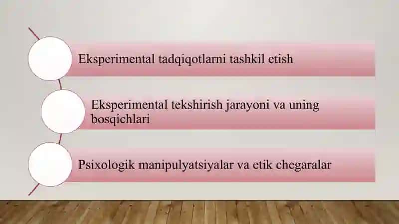 Eksperimental psixologik tekshirishlardagi umumiy etikaviy tamoyillari 3
