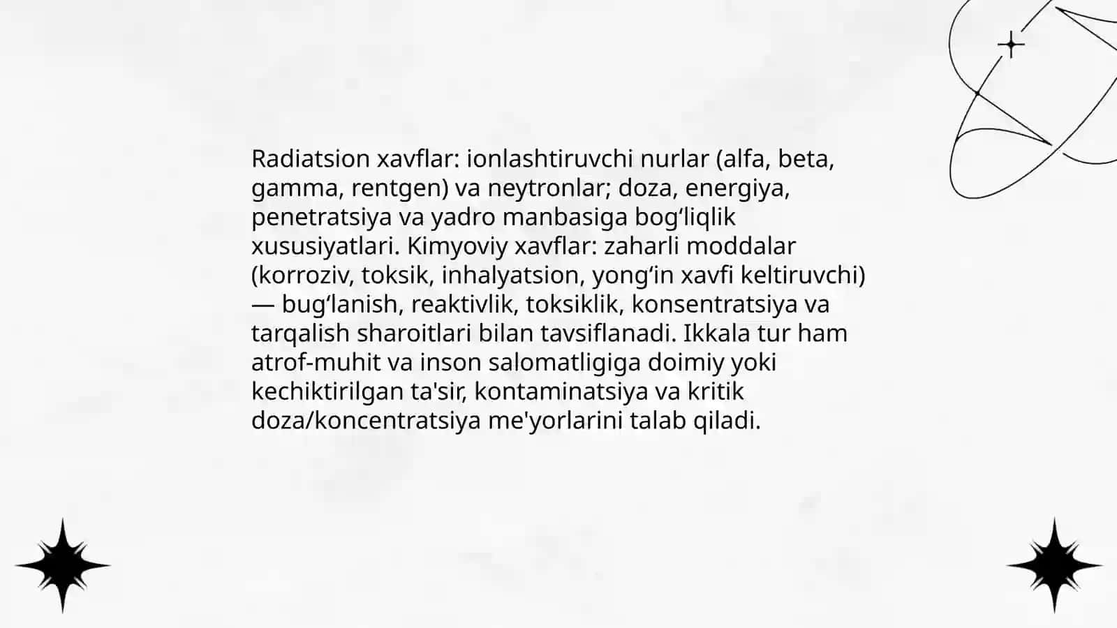 Favqulodda vaziyatlarda radiatsion va kimyoviy vaziyatlarni baholash 3