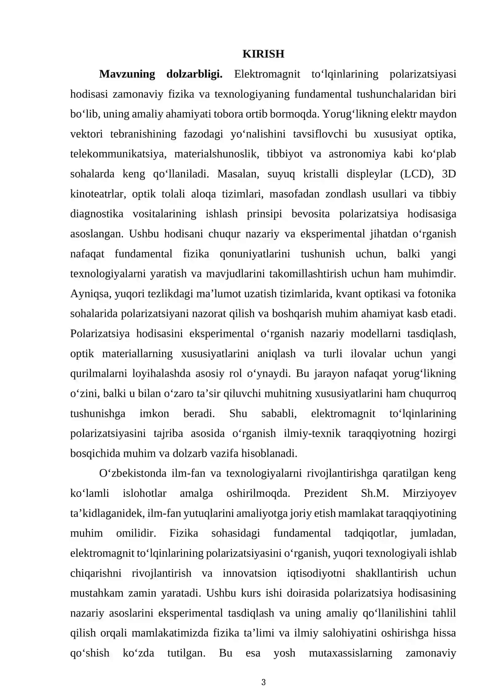 Elektromagnit to‘lqinlarining polarizatsiyasini tajriba asosida o‘rganish 3