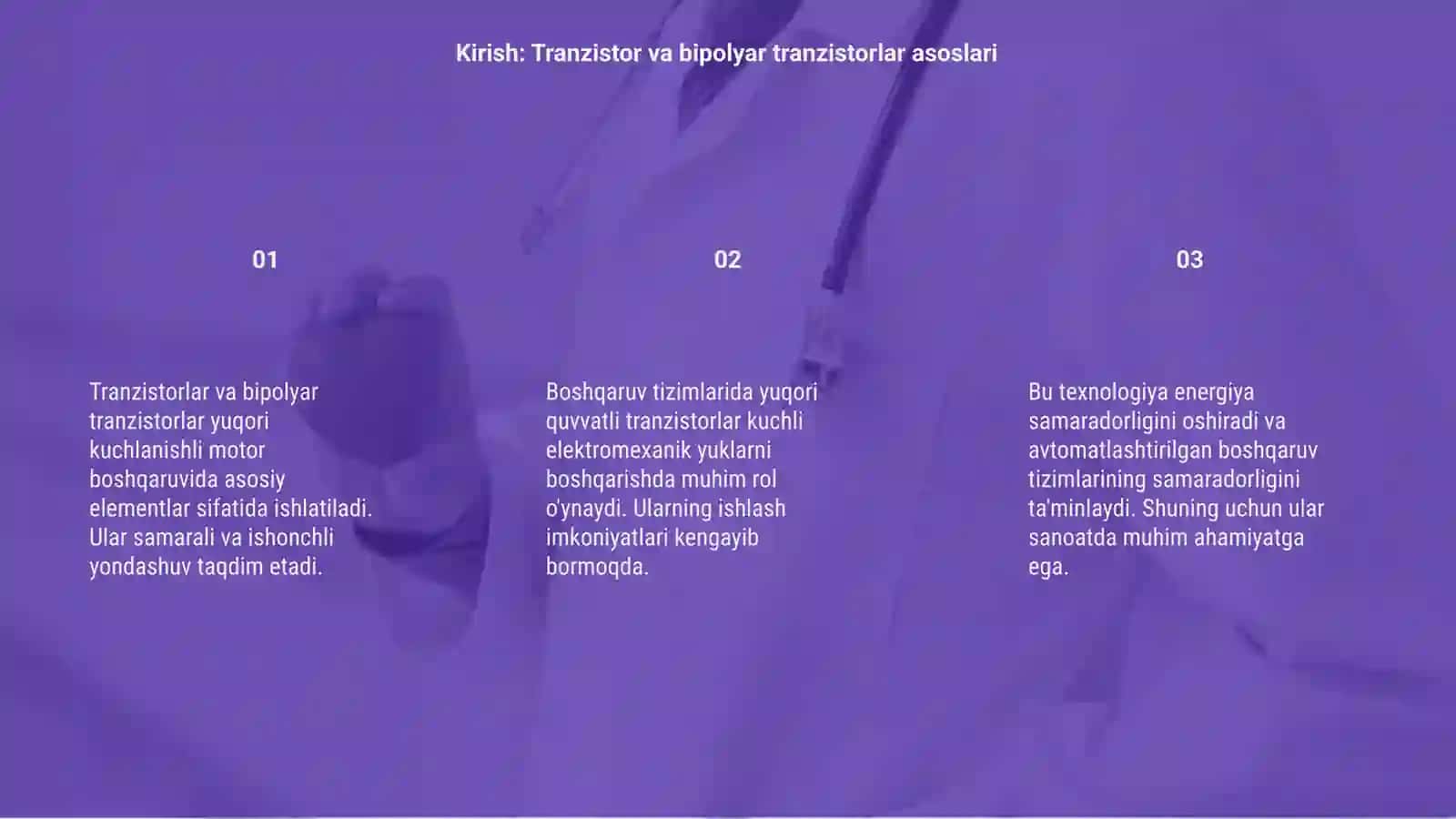 Tranzistorlar va bipolyar tranzistorlar 3