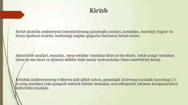 Psixologik ishontirish usullari 3