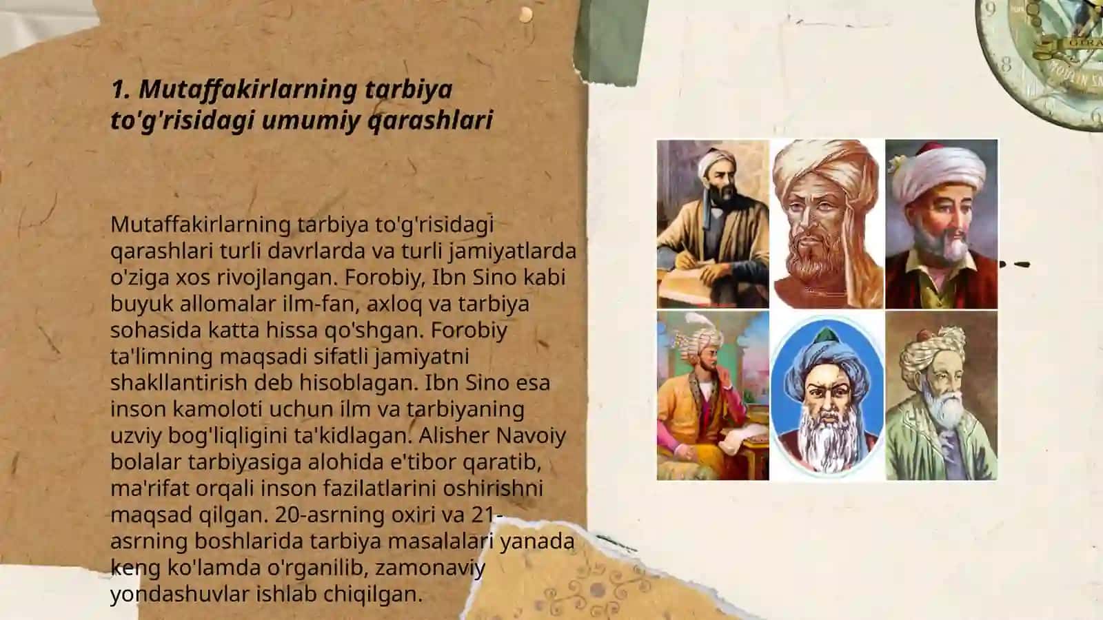 Mutaffakirlarning tarbiya jarayoniga oid qarashlari 3