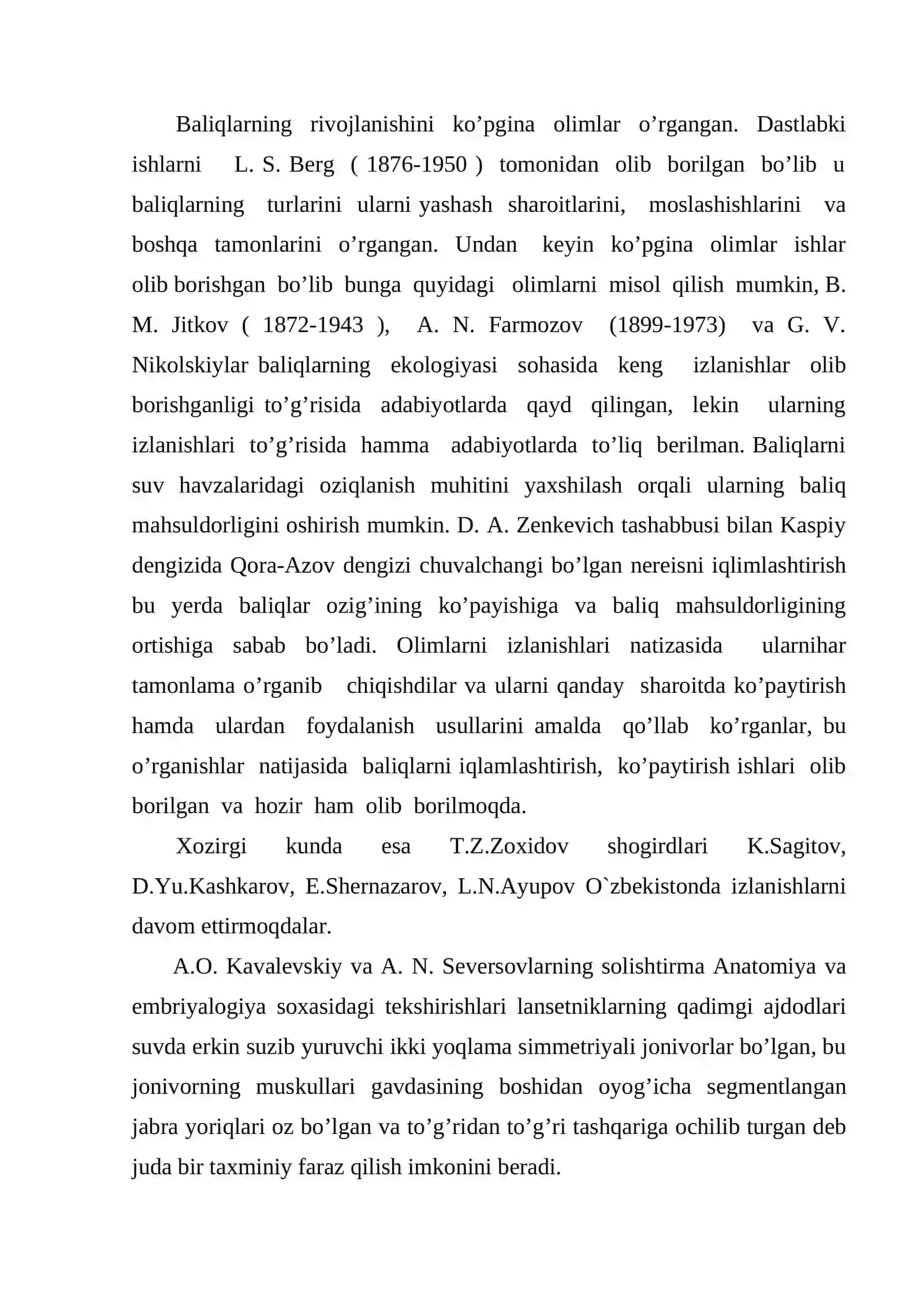 Karpsimonlar turkumi vakillari va ularning zotlarini insonni hayotidagi ahamiyati 3