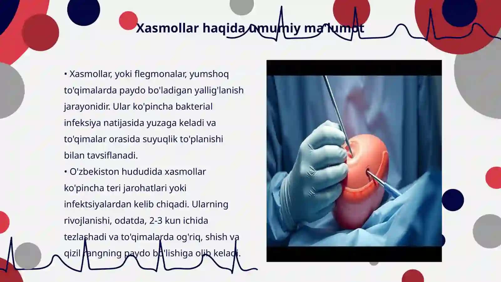 Xasmollar va panja flegmonalarini kesib ochish 3