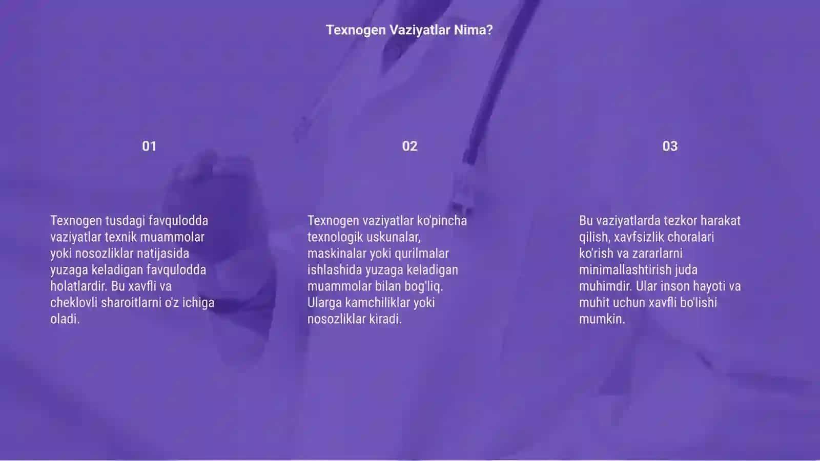 Texnogen tusdagi favqulodda vaziyatlar 3