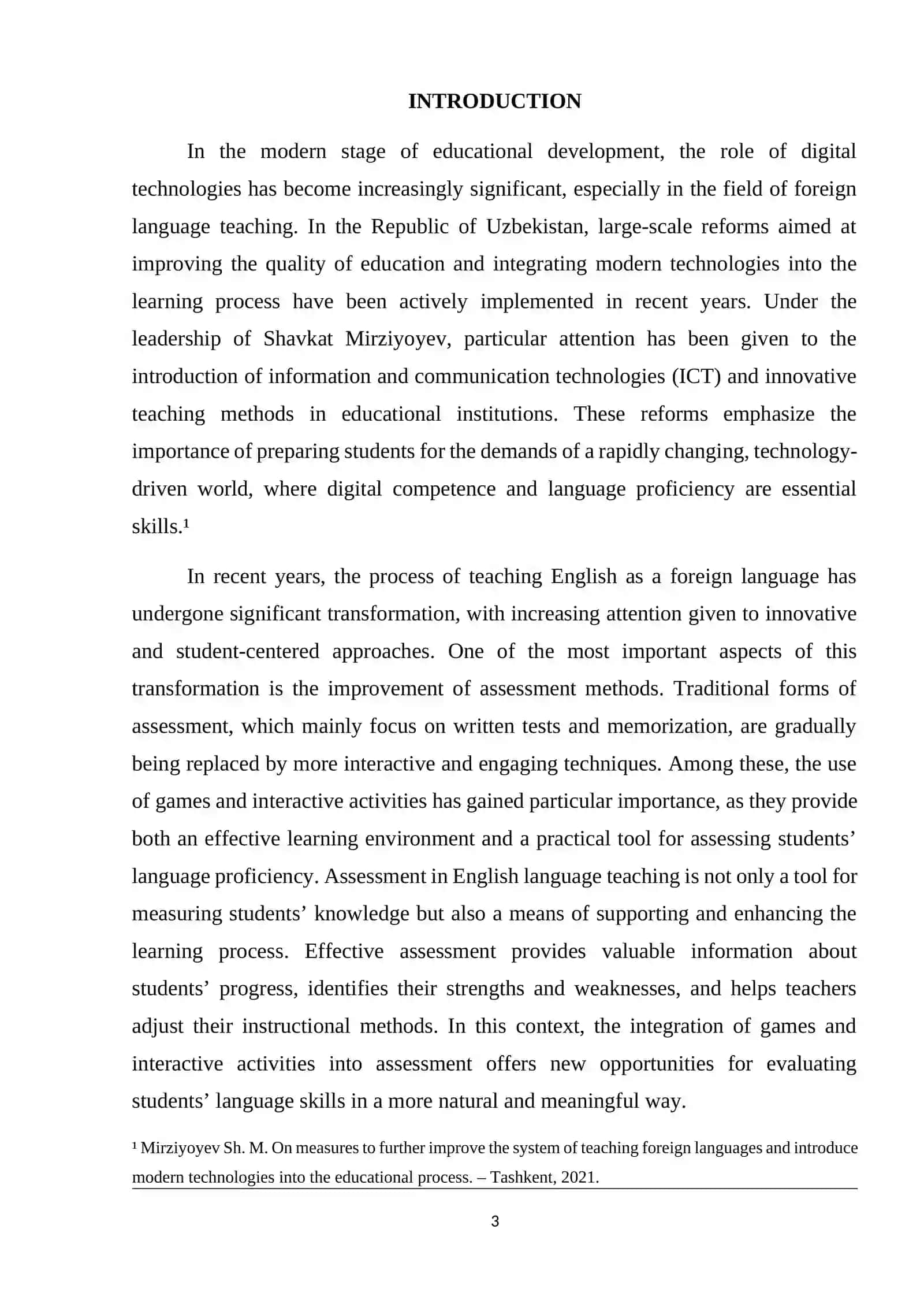 THE ROLE OF GAMES AND INTERACTIVE ACTIVITIES IN ASSESSING ENGLISH PROFICIENCY 3