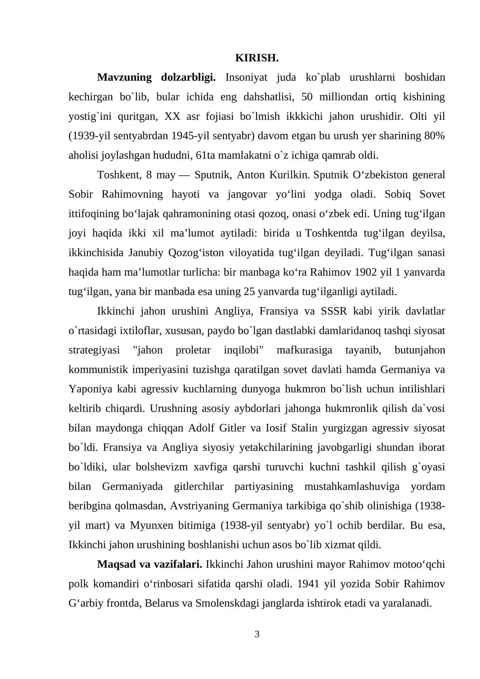 Birinchi o`zbek generali Sobir Rahimov va uning jangohdagi jasoratlari 3