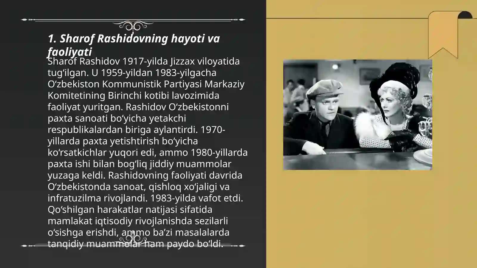 Sharof Rashidov hayoti va faoliyati 3