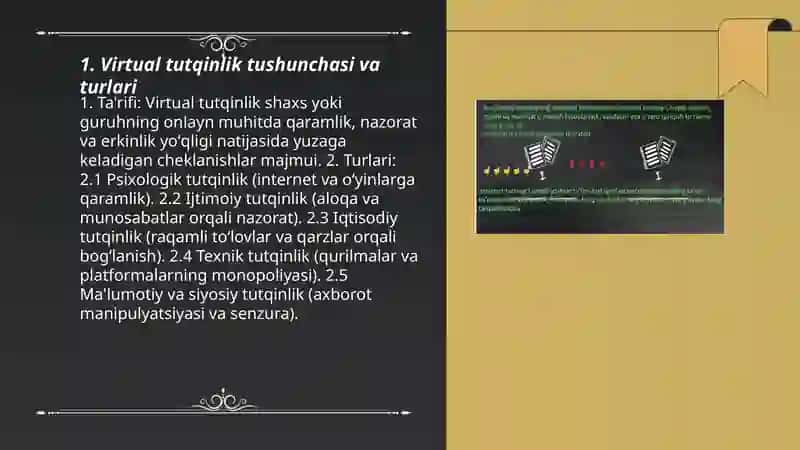 Virtual tutqinlikka qarshi kurash 3