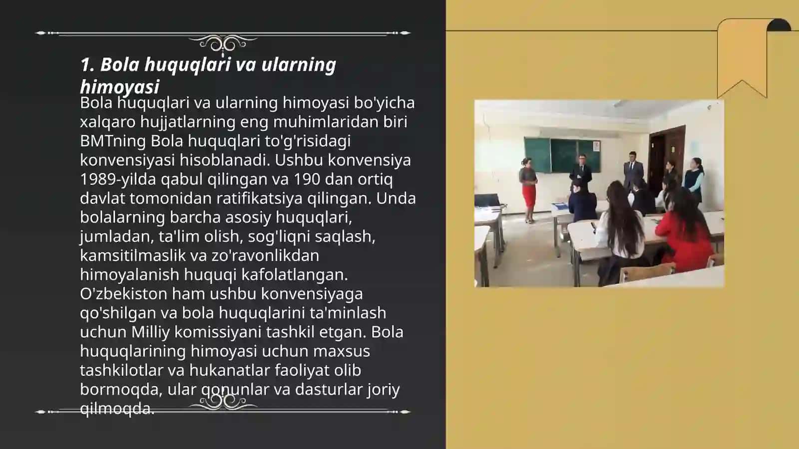 BMTning “Bola huquqlari to‘g‘risidagi konvensiyasi” 3
