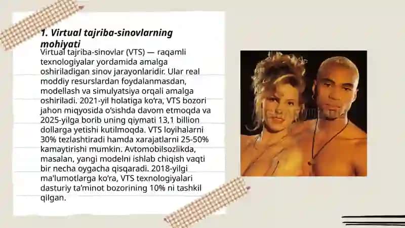 Virtual tajriba-sinovlari, ularning imkoniyatlari va istiqbollari 3