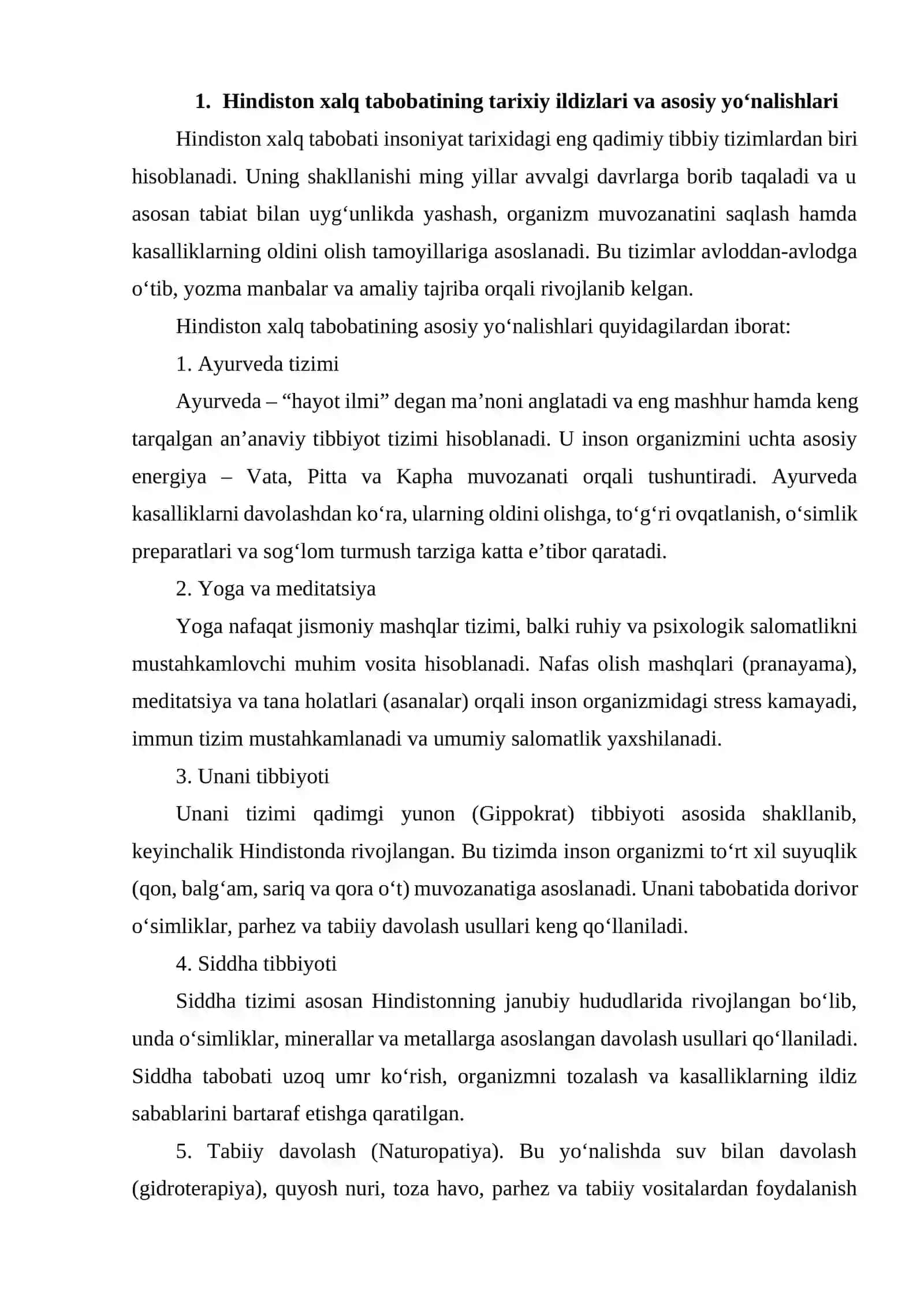 Hindiston Xalq Tabibatining Zamonaviy Integratsiyasi 3
