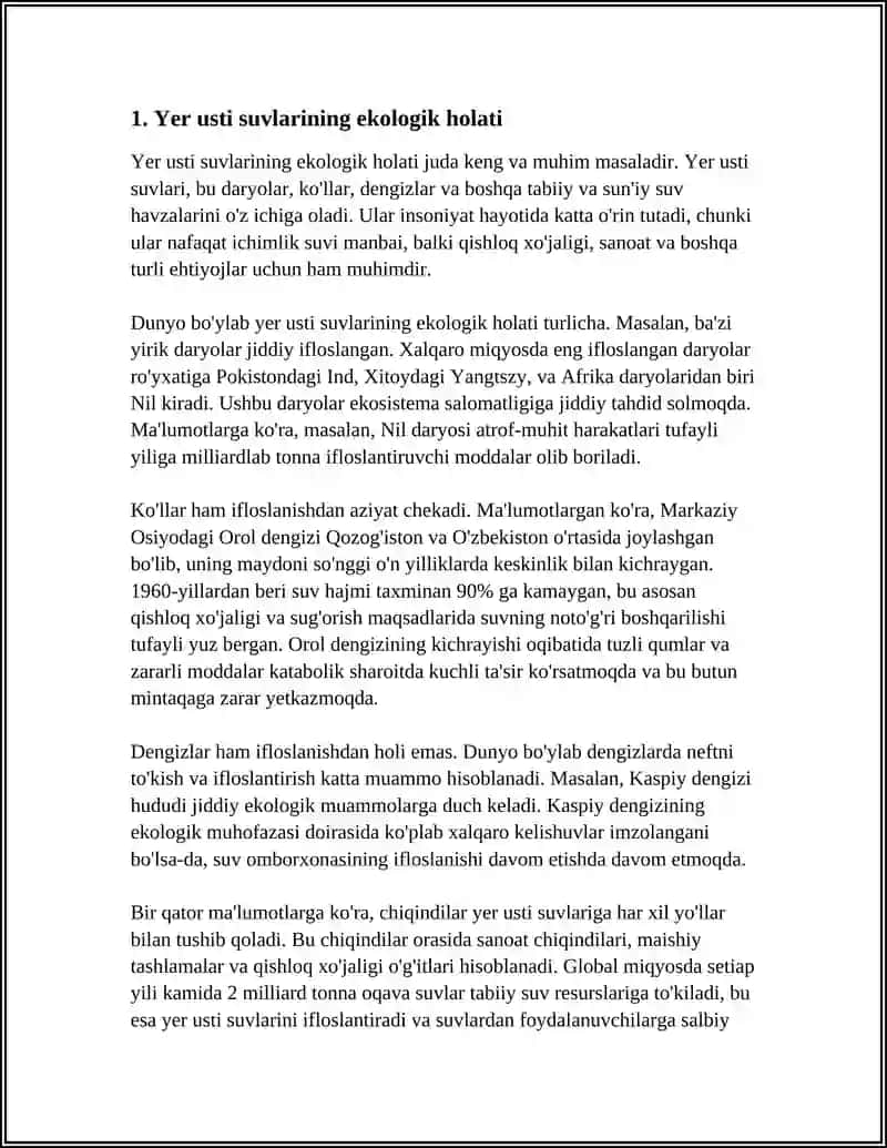 Yer usti va yer osti grunt suvlarini qaytarish 3