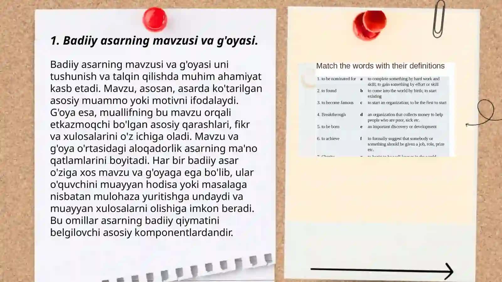 Badiiy asar tahliliga oid qo'shimcha savol va topshiriqlar tizimini ishlab chiqish 3