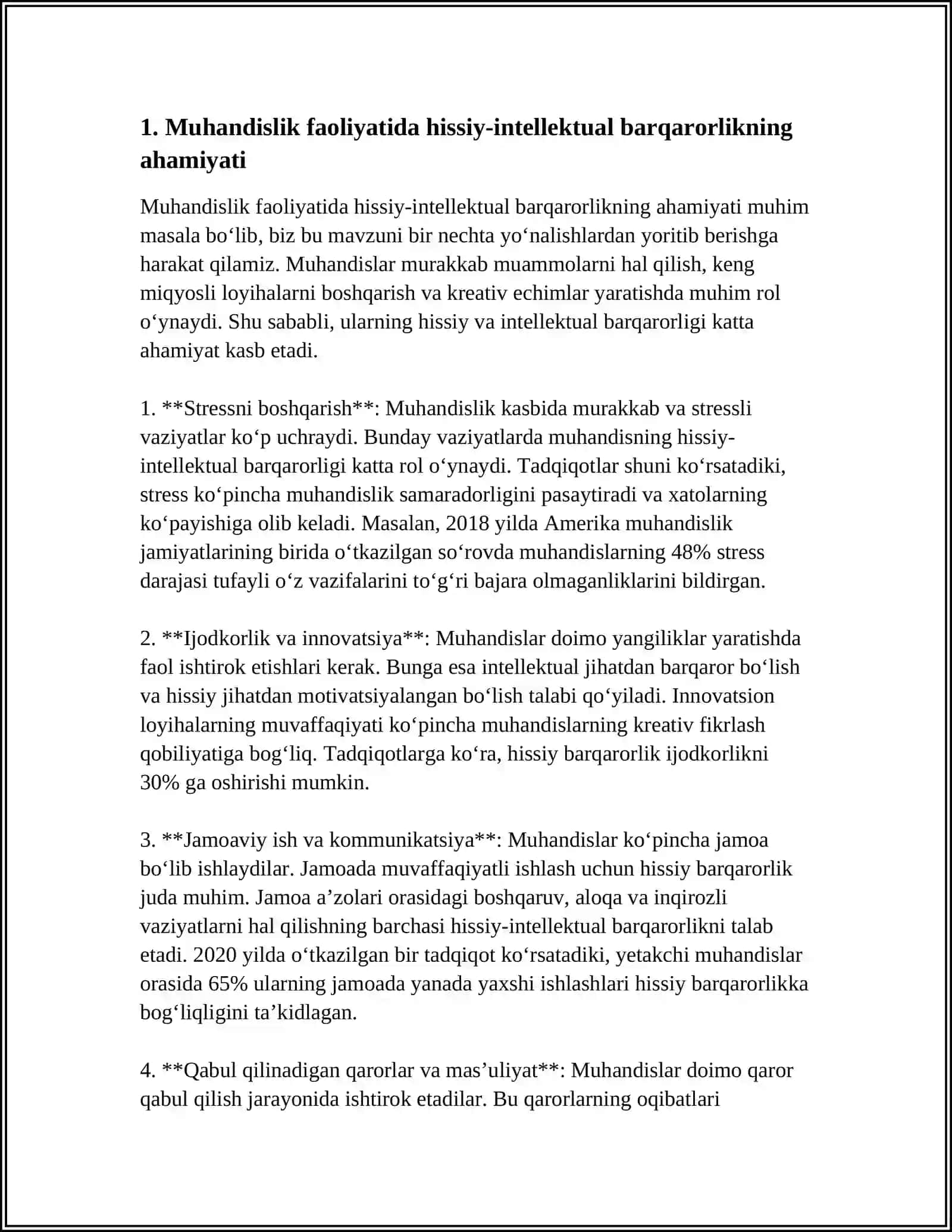MUHANDIS XODIMLAR FAOLIYATI SAMARADORLIGINI OSHIRISHDA HISSIY-IRODAVIY VA SHAXSIY FAZILATLARNING O'RNI SLAYD 3