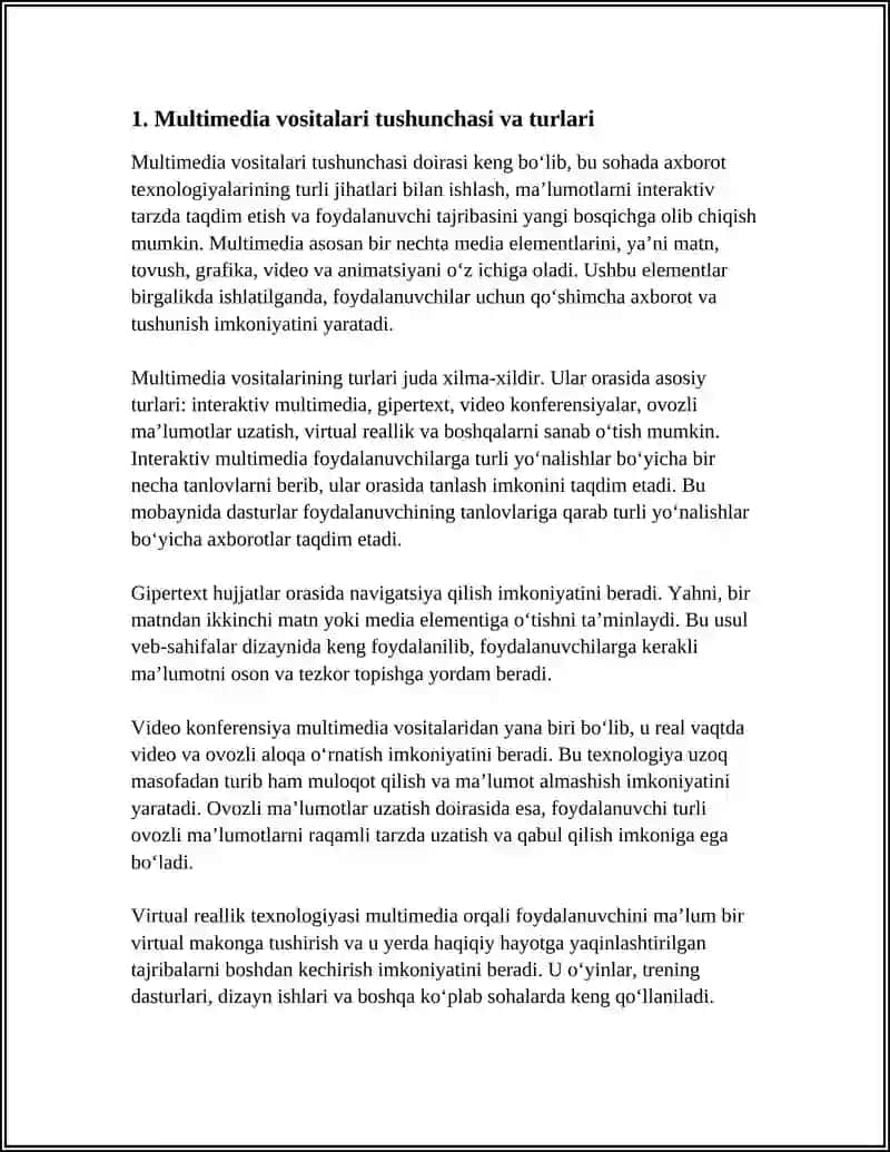 MULTIMEDIA VOSITALARI VA ULARDAN FOYDALANISH 3