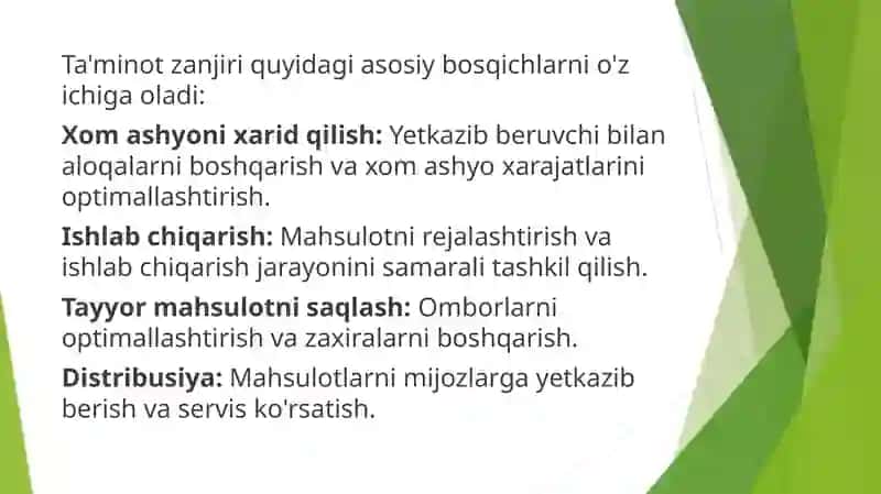 Ta’minot jarayonining hisobi 3