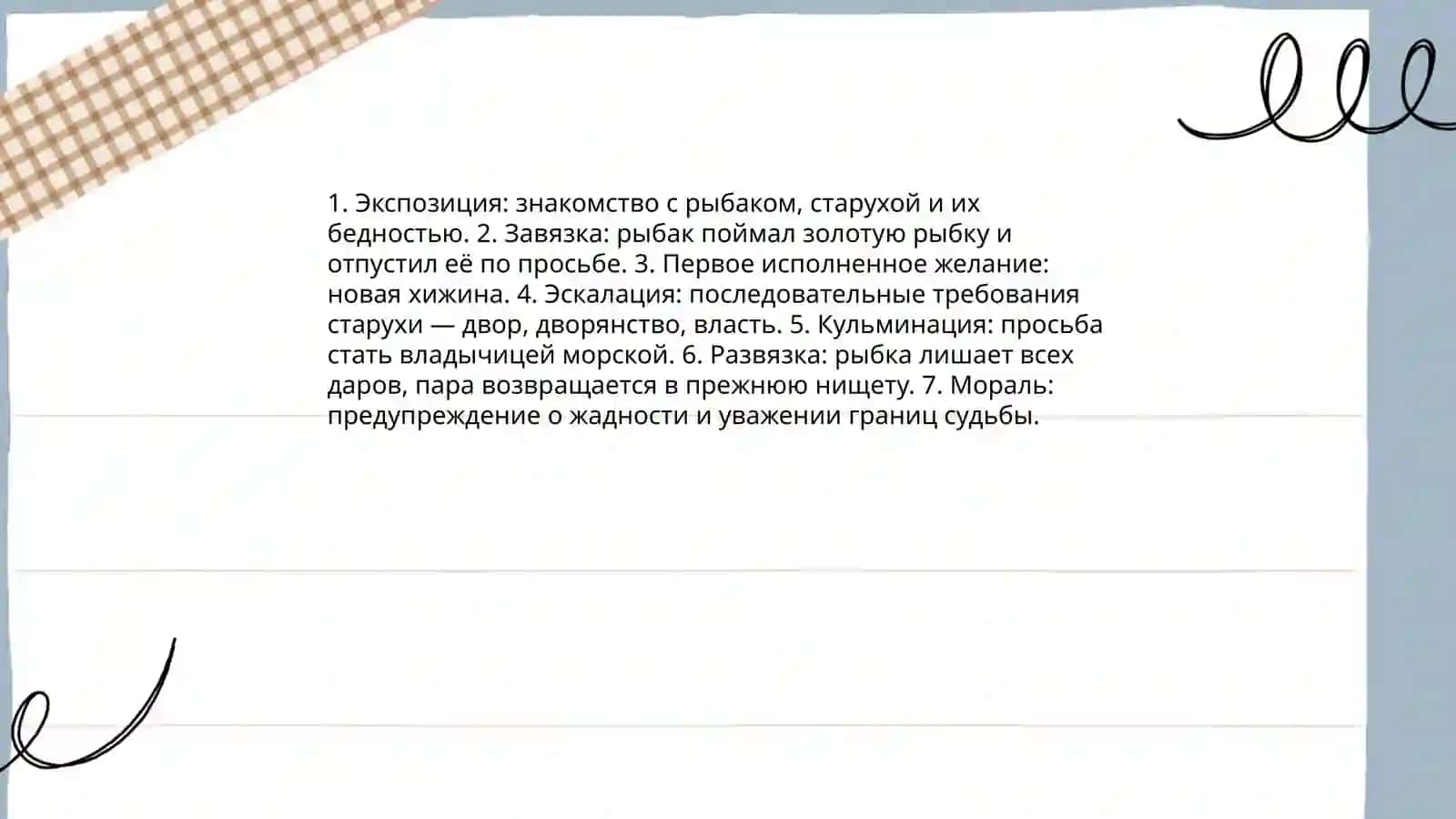 Сказка о рыбаке и рыбке 3