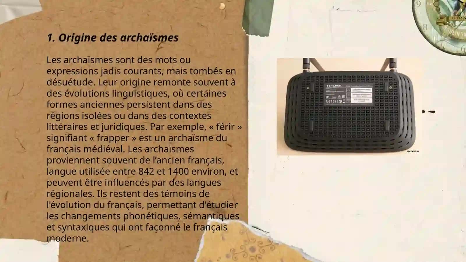 Les archaïsmes 3