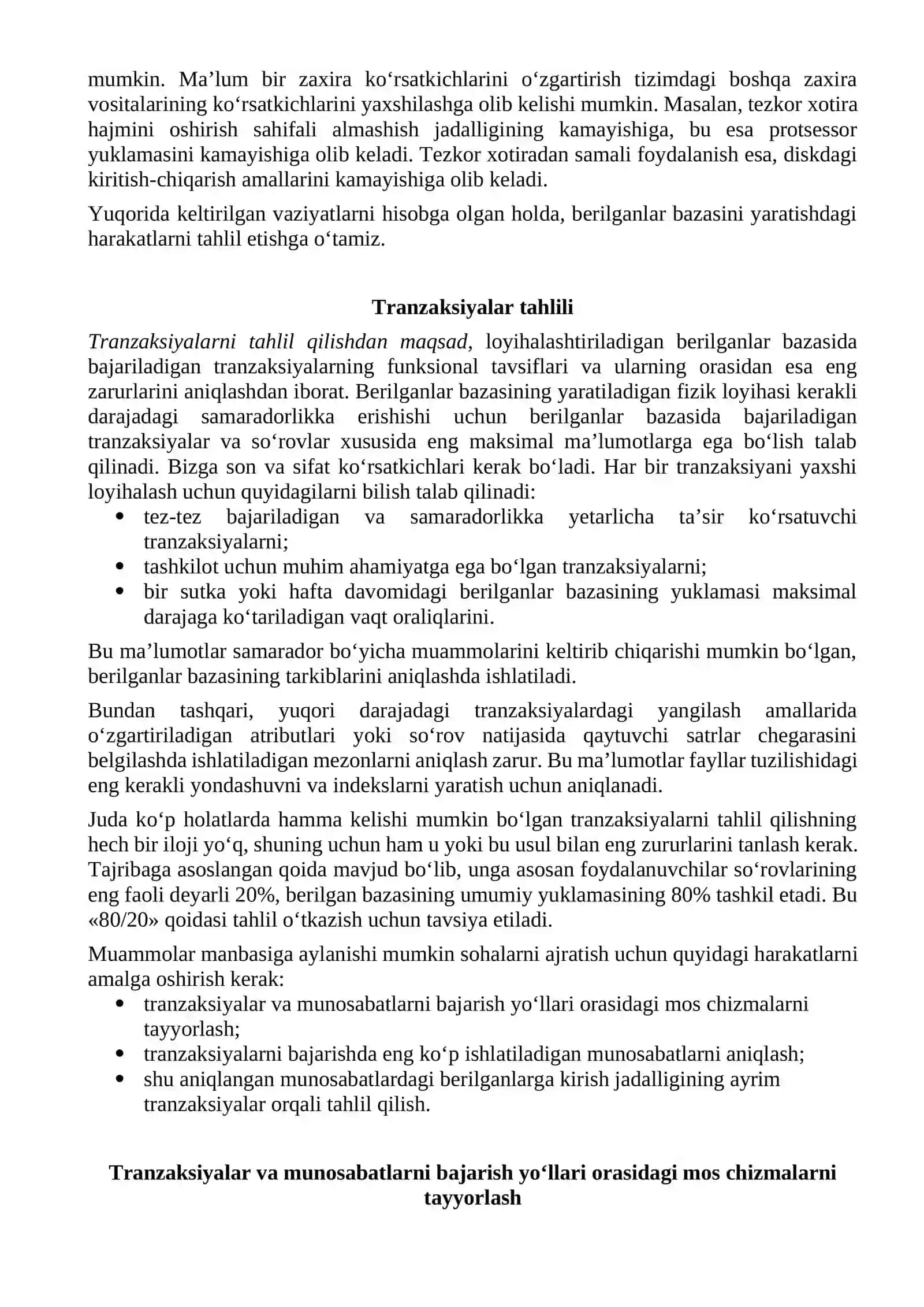 Berilganlar bazasini boshqarish tizimlarining texnik ta’minoti 3