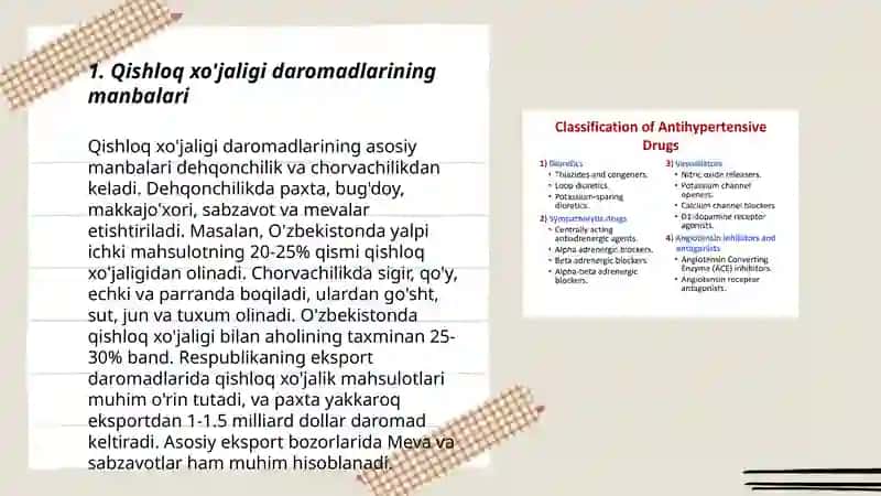 Qishloq xo'jaligida daromadlar va ularning to'g'ri turkumlanganligini tekshirish 3