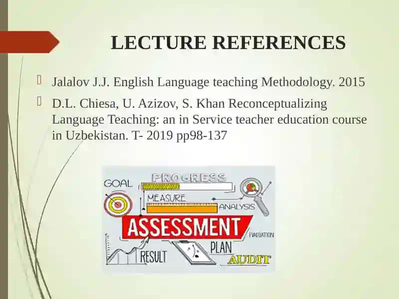 Assessment in TFL 3