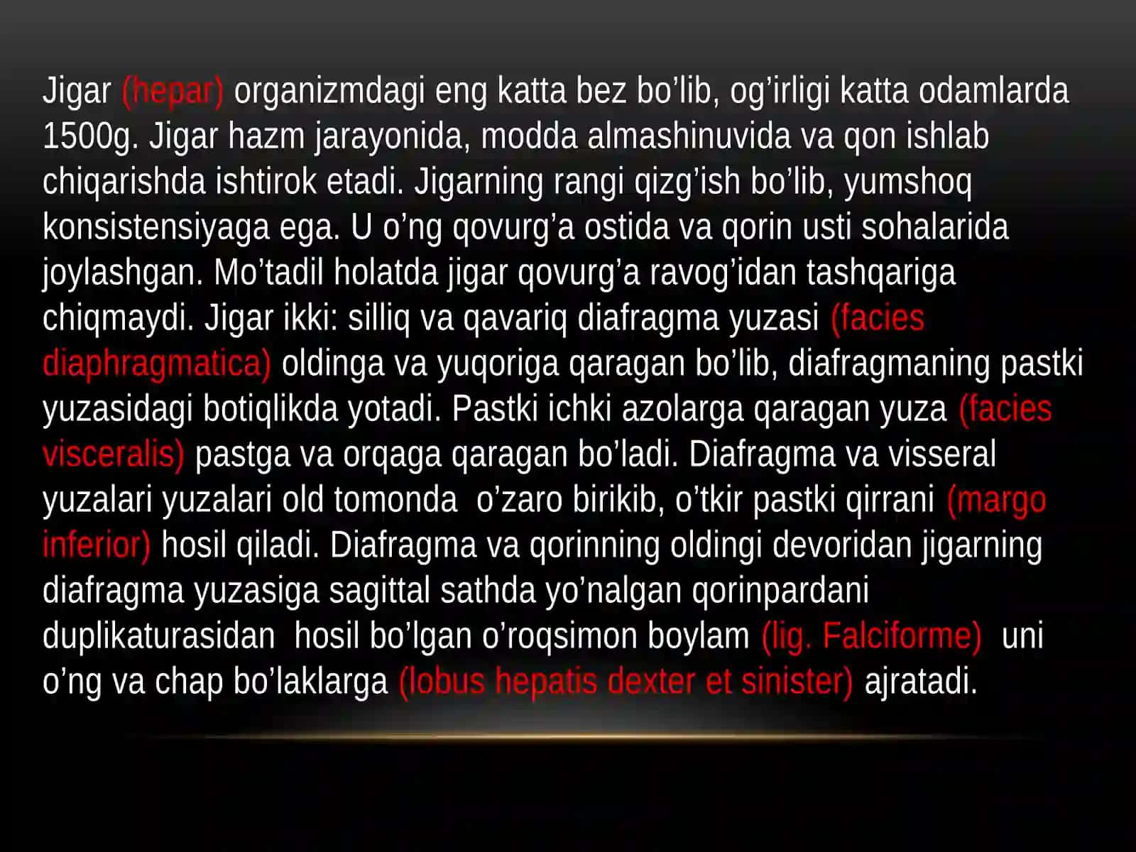 Jigar, o’t pufagi,ularning yoshga qarab o’garishi. 3