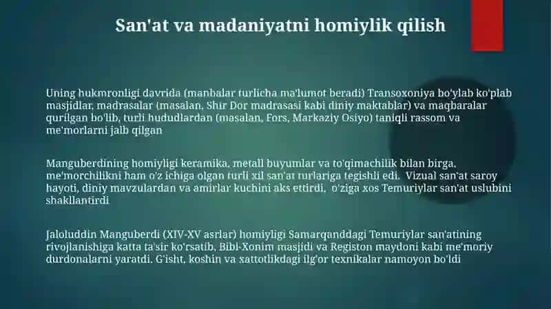 jaloliddinmanguberdudavlatarbobi 3