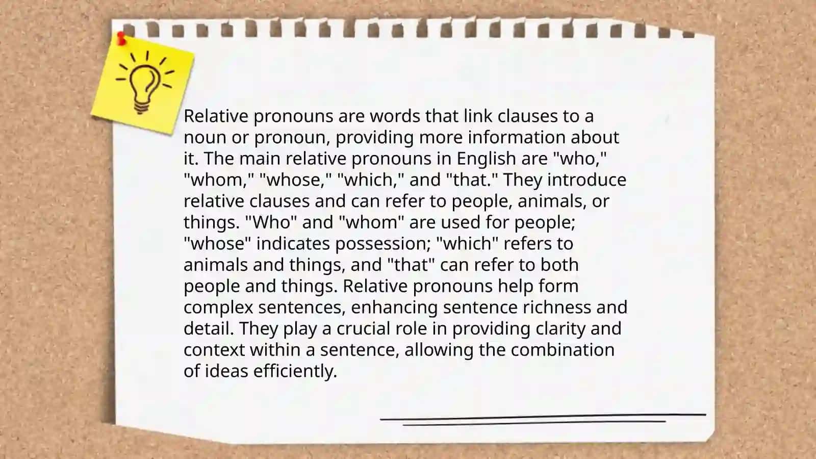 Definition of Relative Pronouns 3