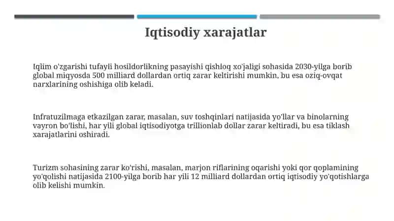 Iqlim o‘zgarishi kimga qimmatga tushyapti? 3