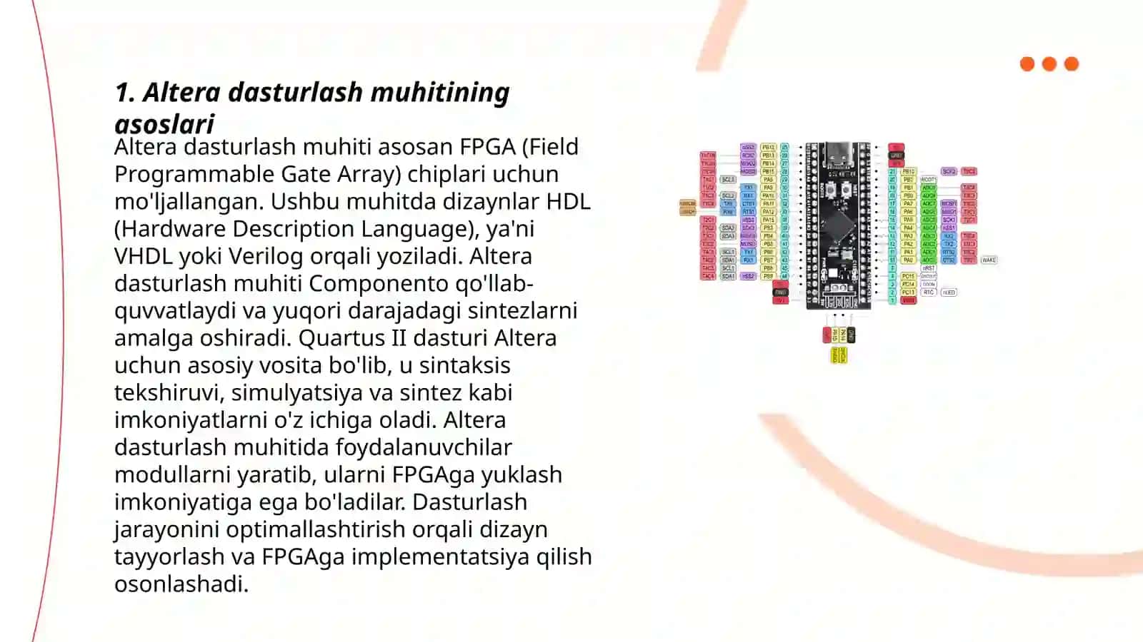 Altera dasturlash muxitlari va qurilmalari 3