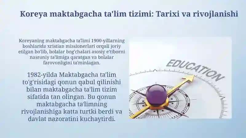 Koreya va O'zbekistonda maktabgacha ta'lim: Qiyosiy tahlil 3
