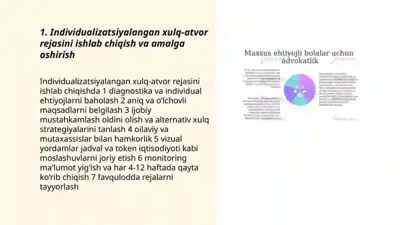 Alohida ehtiyojli oʻquvchilarda intizomlilikni tarbiyalashning shakli va metodlari 3