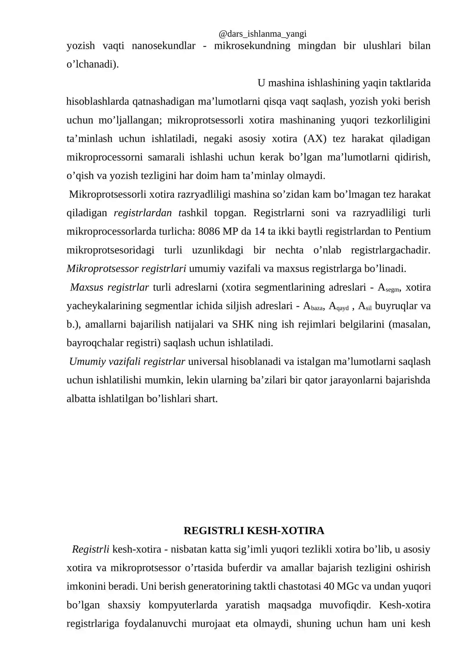OPERATSION TIZIMLARDA VIRTUAL XOTIRA TUSHUNCHASI 3