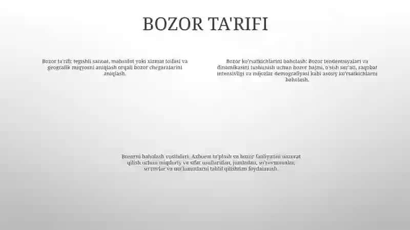 Moliya Bozori Indikatorlarini Baholash 3