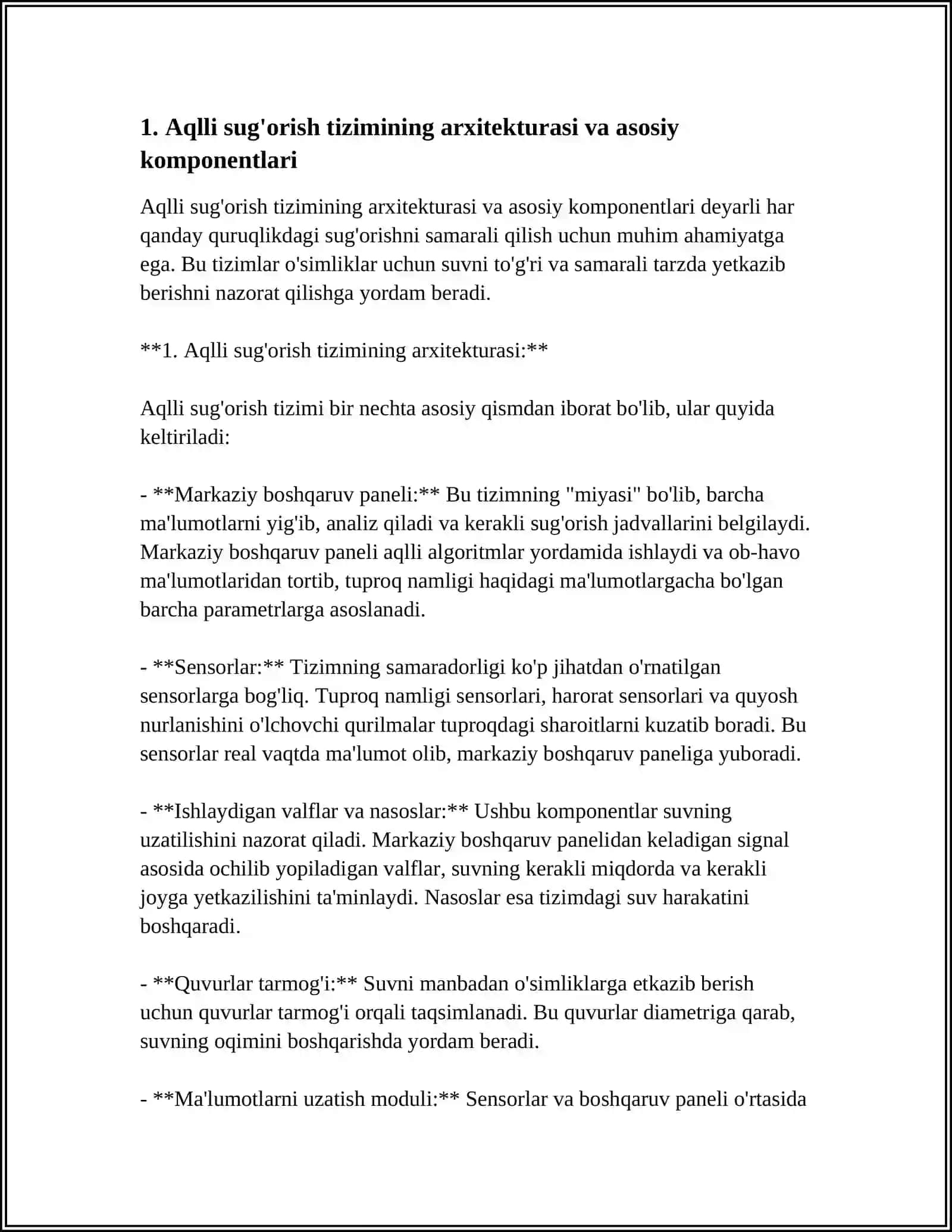 Aqlli sug'orish tizimi 3