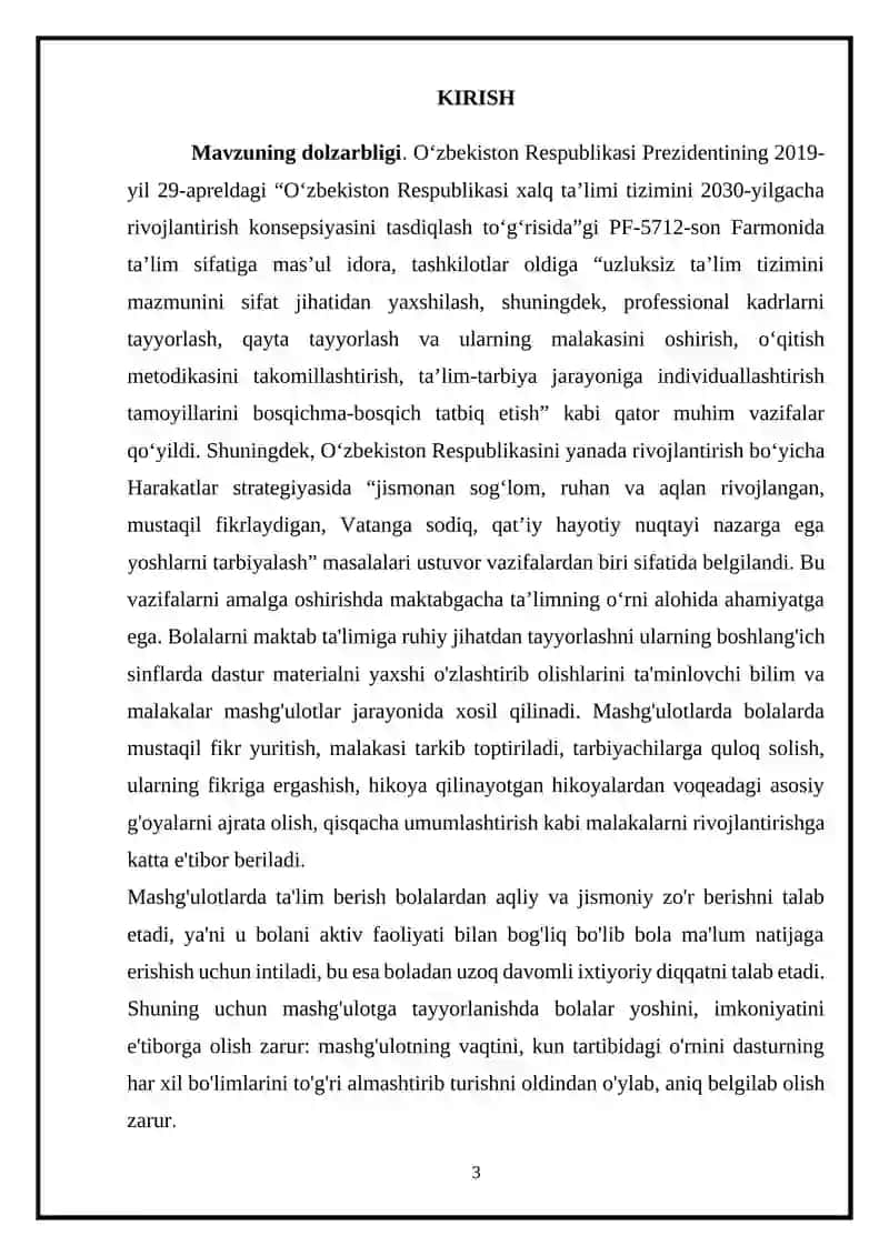 ILK QADAM DAVLAT OʻQUV DASTURI VA UNING MOHIYATI VA QOʻLLANILISHI 3